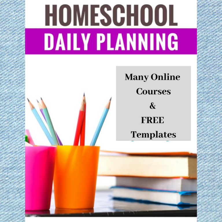 Homeschooling Daily Planning