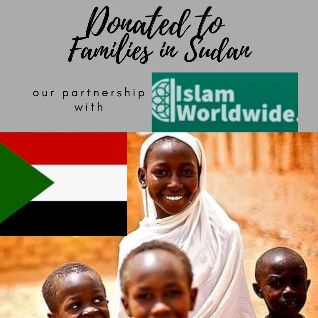 Donated to Families in Sudan